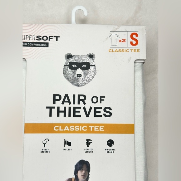 Pair of Thieves Men's Classic Fit Short Sleeve Crewneck T-Shirt Size Small 2pk - Picture 3 of 6